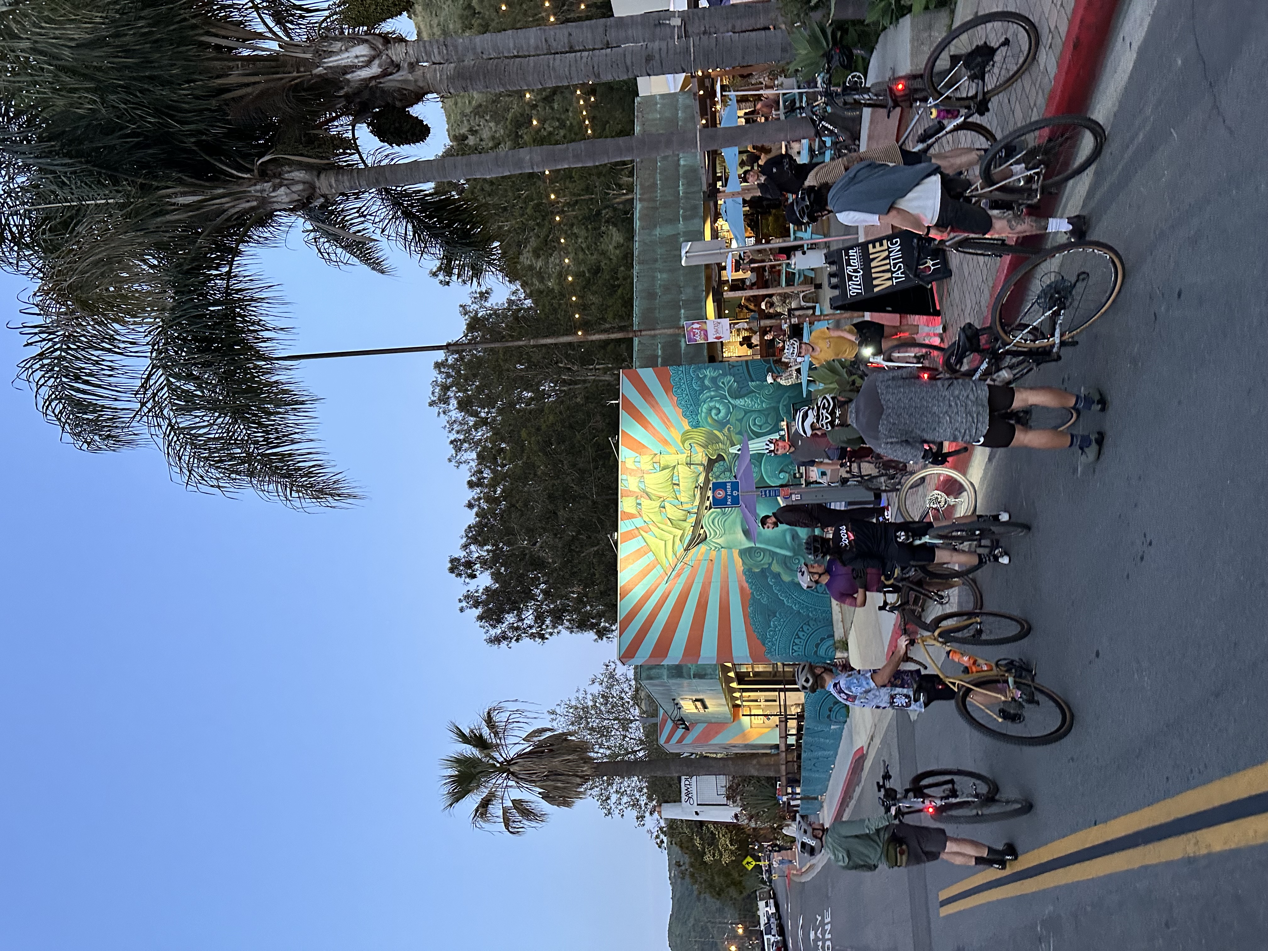 Cyclists on The Endless Summer route
