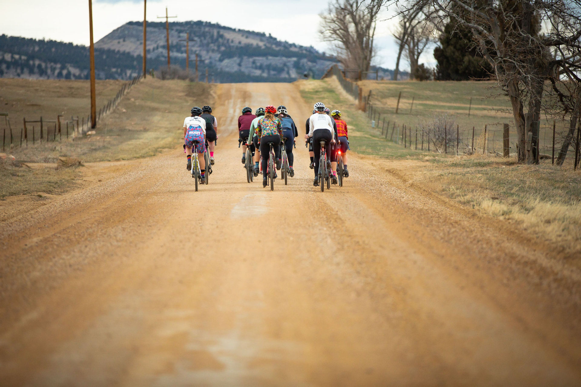 Open dirt road winding into the distance