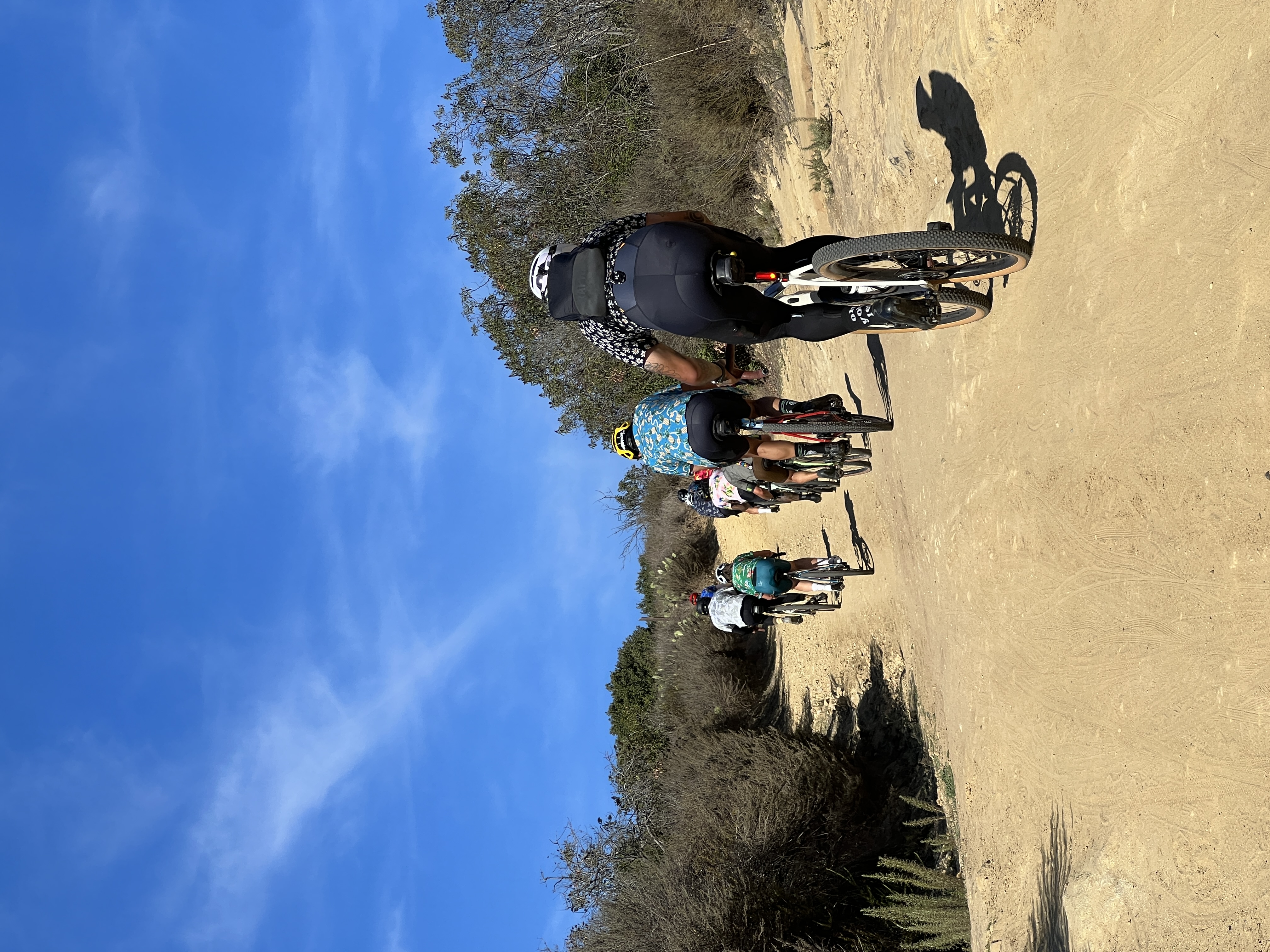 Cyclists riding together during The Endless Summer