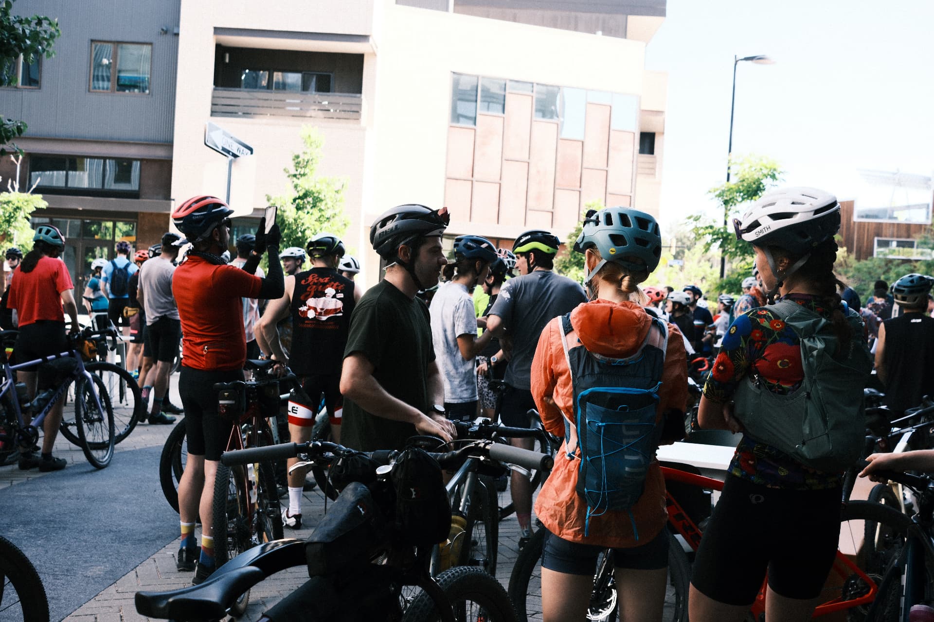 Bikes lined up at Far Out