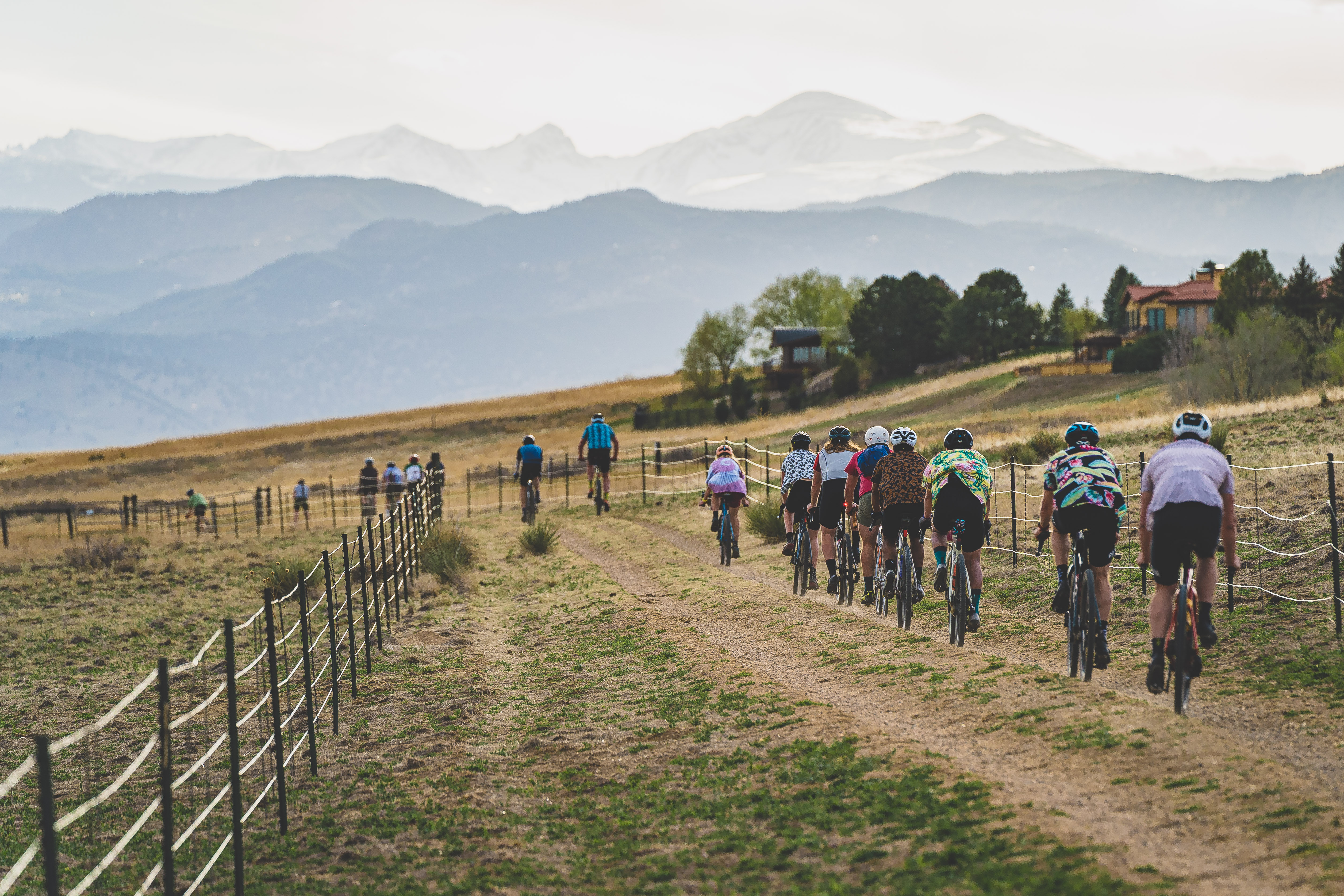TGIF riders traveling across open country