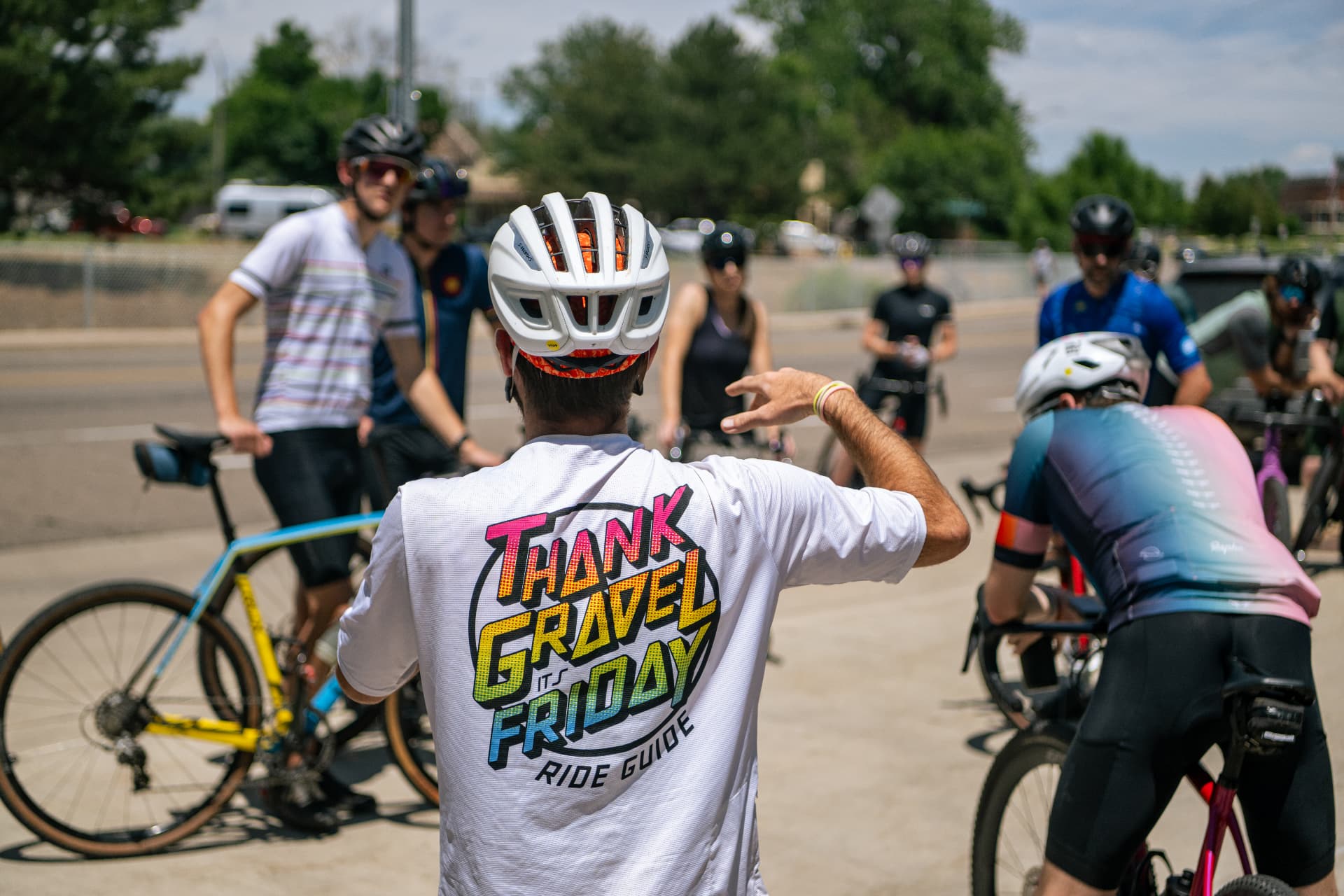 TGIF riders gathered before heading out